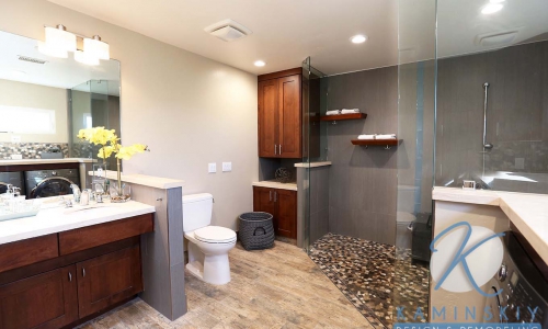 RB Roomy Master Bathroom Remodel Company