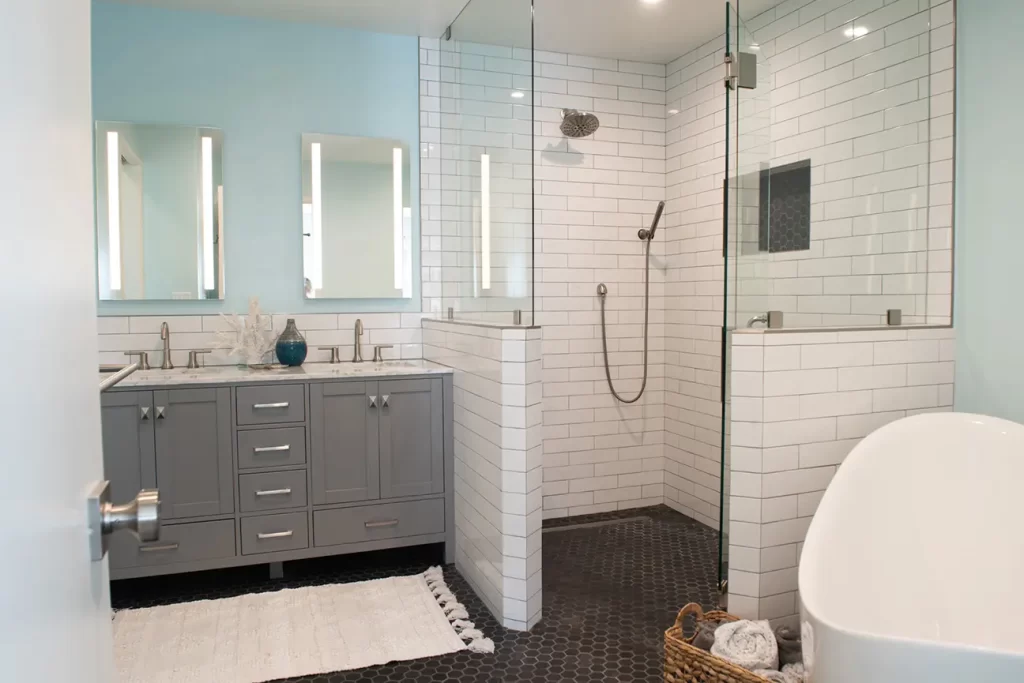 Complete Master Bathroom Remodel with Walk in Shower