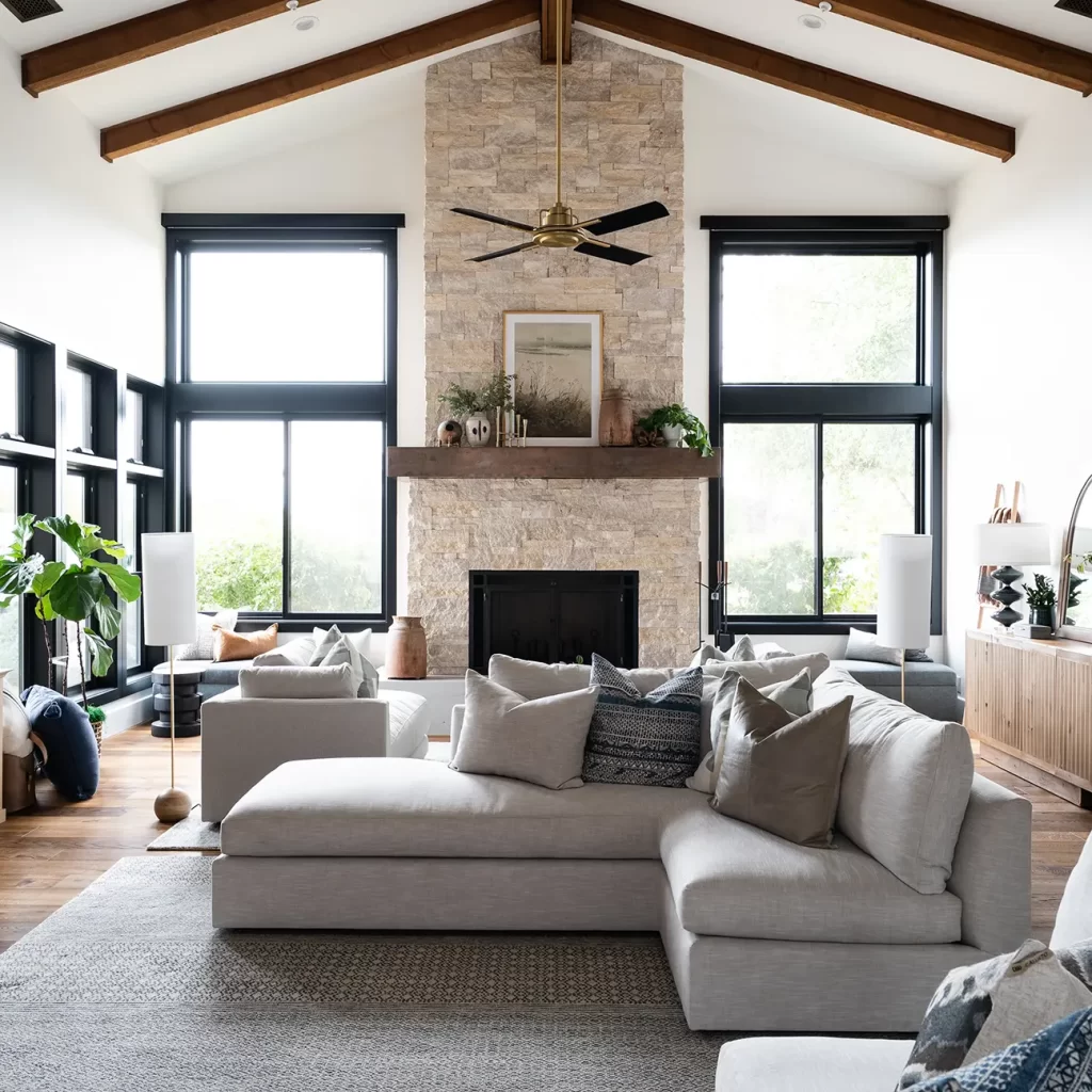 Vaulted ceiling in whole home remodel