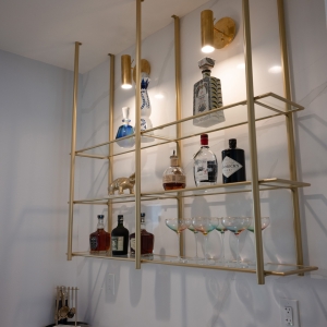 Chic and Elegant Dry Bar Remodel