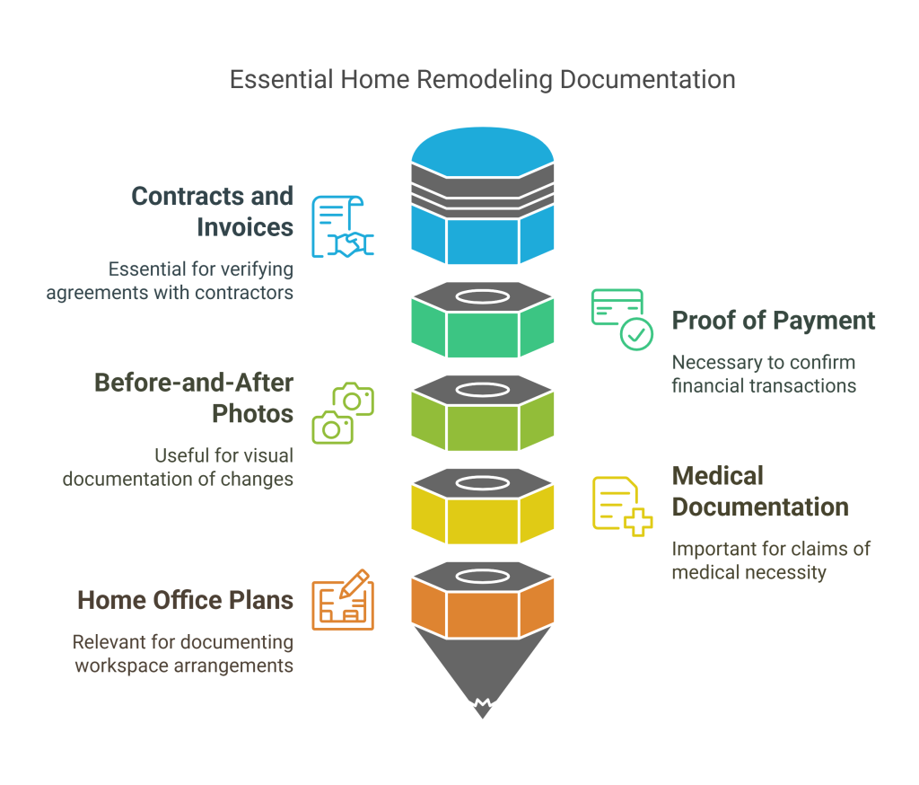 Home Remodel Tax Deduction Documentation for IRS