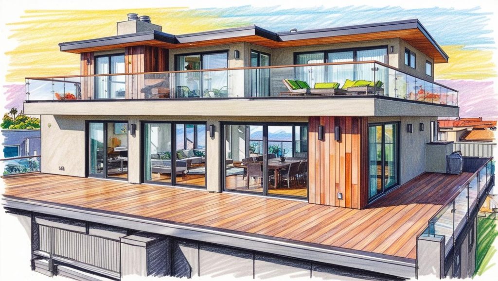 Modern House with a Beautiful Rooftop Deck