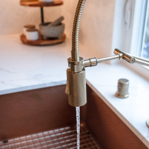 Copper Farmhouse Sink and Faucet